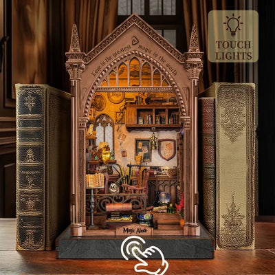Miniatur Haus Bausatz - Magic Abode mit Touch-Switch-Lichtfunktion
