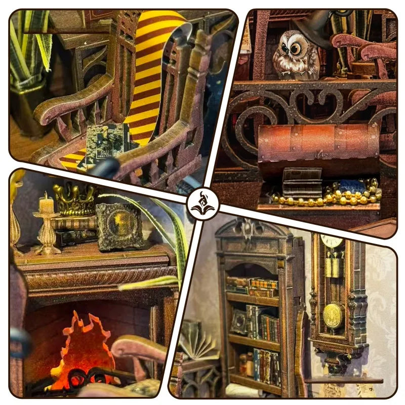 Detailansicht eines dekorativen Elements im Miniatur Haus Bausatz - Magic Abode mit feinen Details