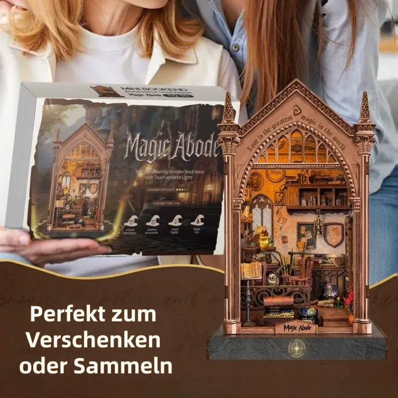 Geschenkverpackung des Miniatur Haus Bausatz - Magic Abode für Sammler und als ideales Geschenk