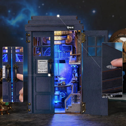 Book Nook - Mysterious Phone Booth mit Touch-Switch-Lichtfunktion