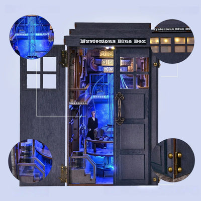 Nahaufnahme des Book Nook - Mysterious Phone Booth mit reichhaltigen Details