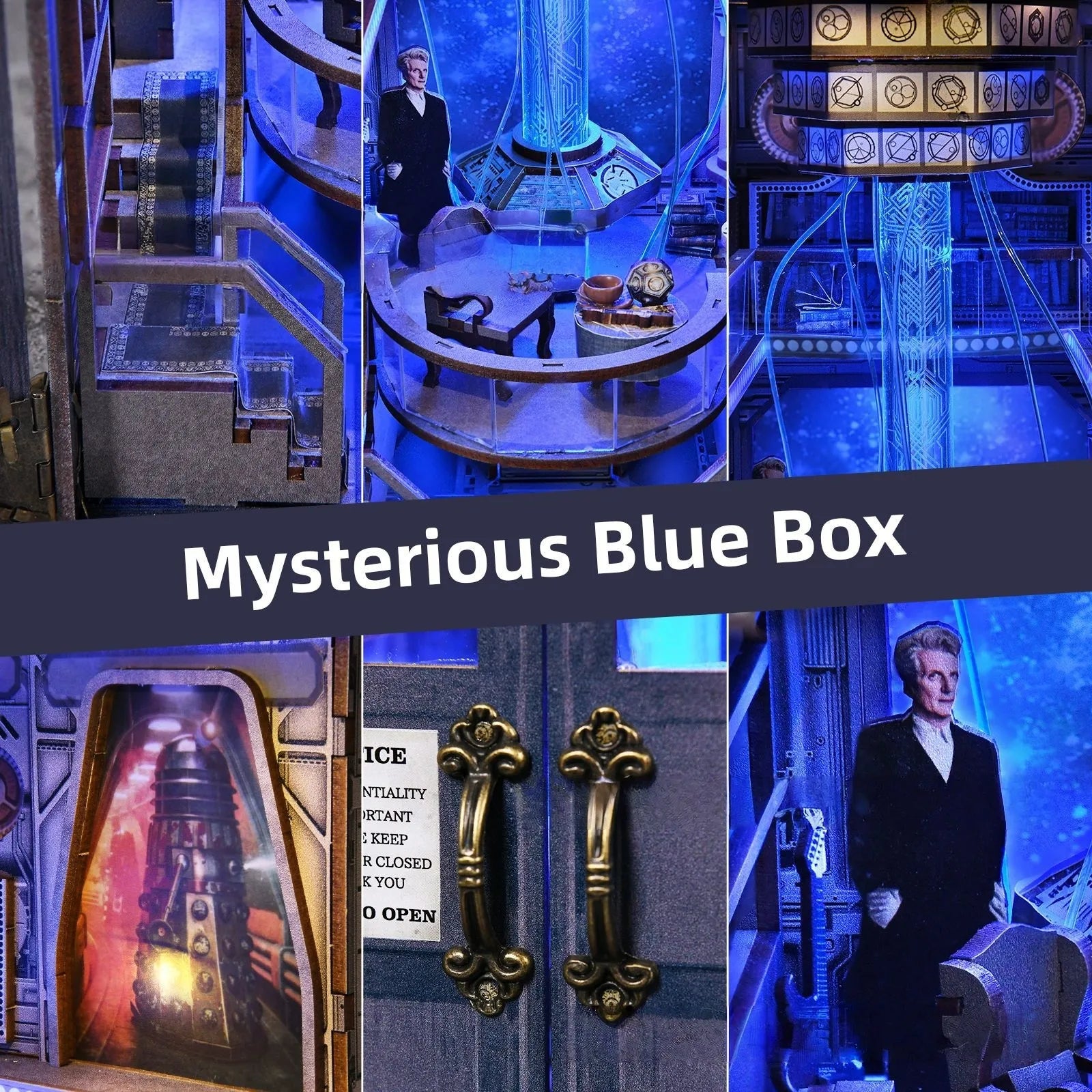 Detailansicht eines dekorativen Elements im Book Nook - Mysterious Phone Booth mit feinen Details