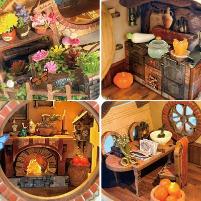Detailansicht eines dekorativen Elements im Miniatur Haus Bausatz - The Magic Ring House mit feinen Details
