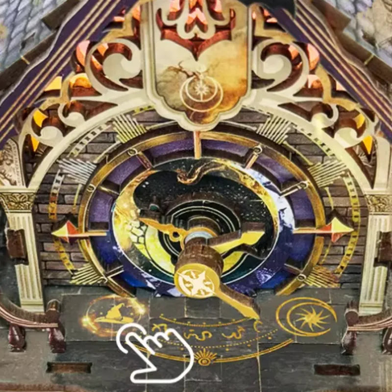 Miniatur Haus Bausatz - Time Magic Club mit Touch-Switch-Lichtfunktion