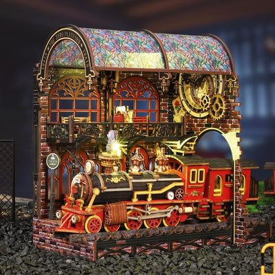 Seitliche Ansicht des DMiniatur Haus Bausatz - Zero Platform mit gut sichtbaren Elementen