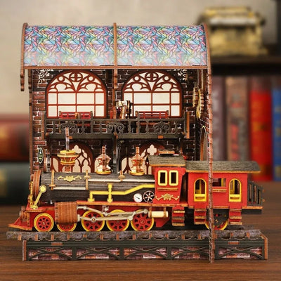 Seitliche Ansicht des DMiniatur Haus Bausatz - Zero Platform mit gut sichtbaren Elementen