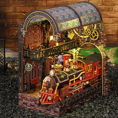 Seitliche Ansicht des DMiniatur Haus Bausatz - Zero Platform mit gut sichtbaren Elementen