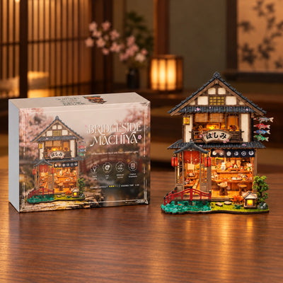 Bridgeside Machiya beside its product packaging