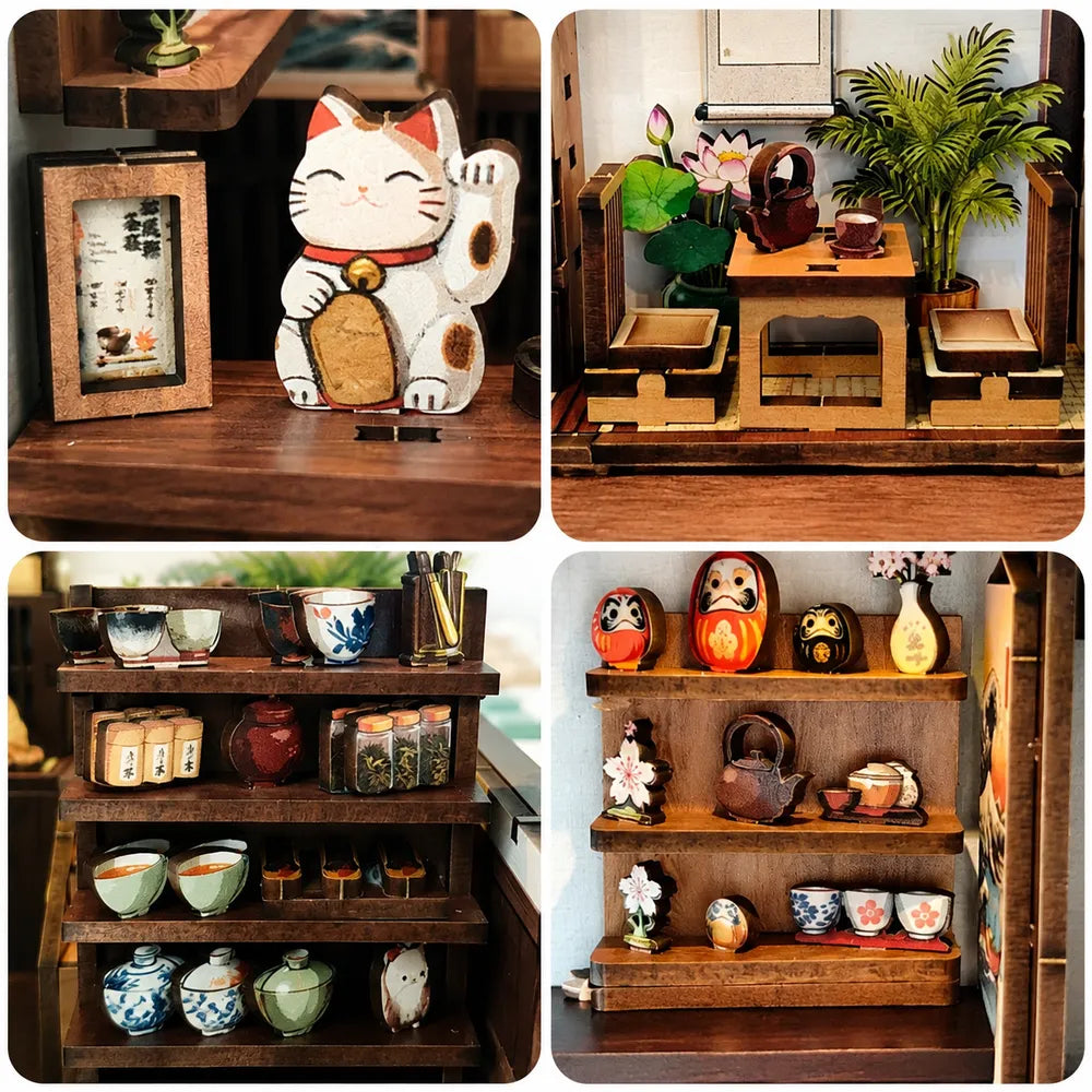 Miniatur Haus - Cherry Blossom Tree Tea Pavilion