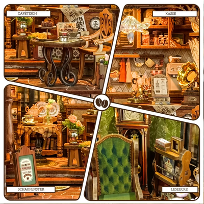 Miniatur Haus - Floral Mark Café