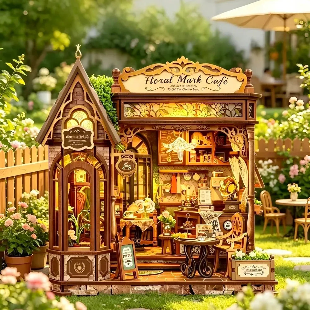 Miniatur Haus - Floral Mark Café