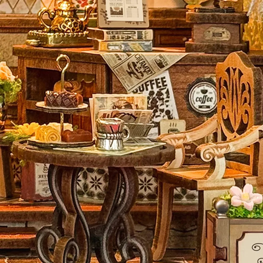 Miniatur Haus - Floral Mark Café