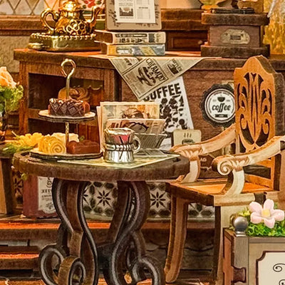 Miniatur Haus - Floral Mark Café