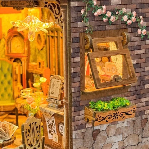 Miniatur Haus - Floral Mark Café
