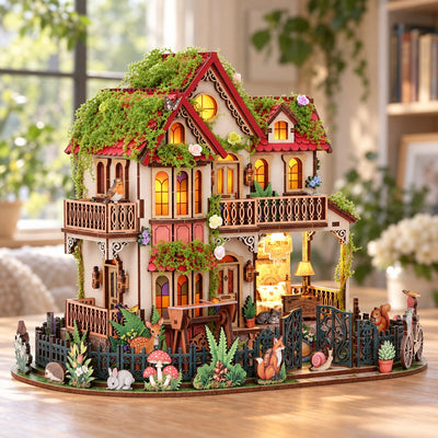 Forest Castle con balcone laterale e interno a vista
