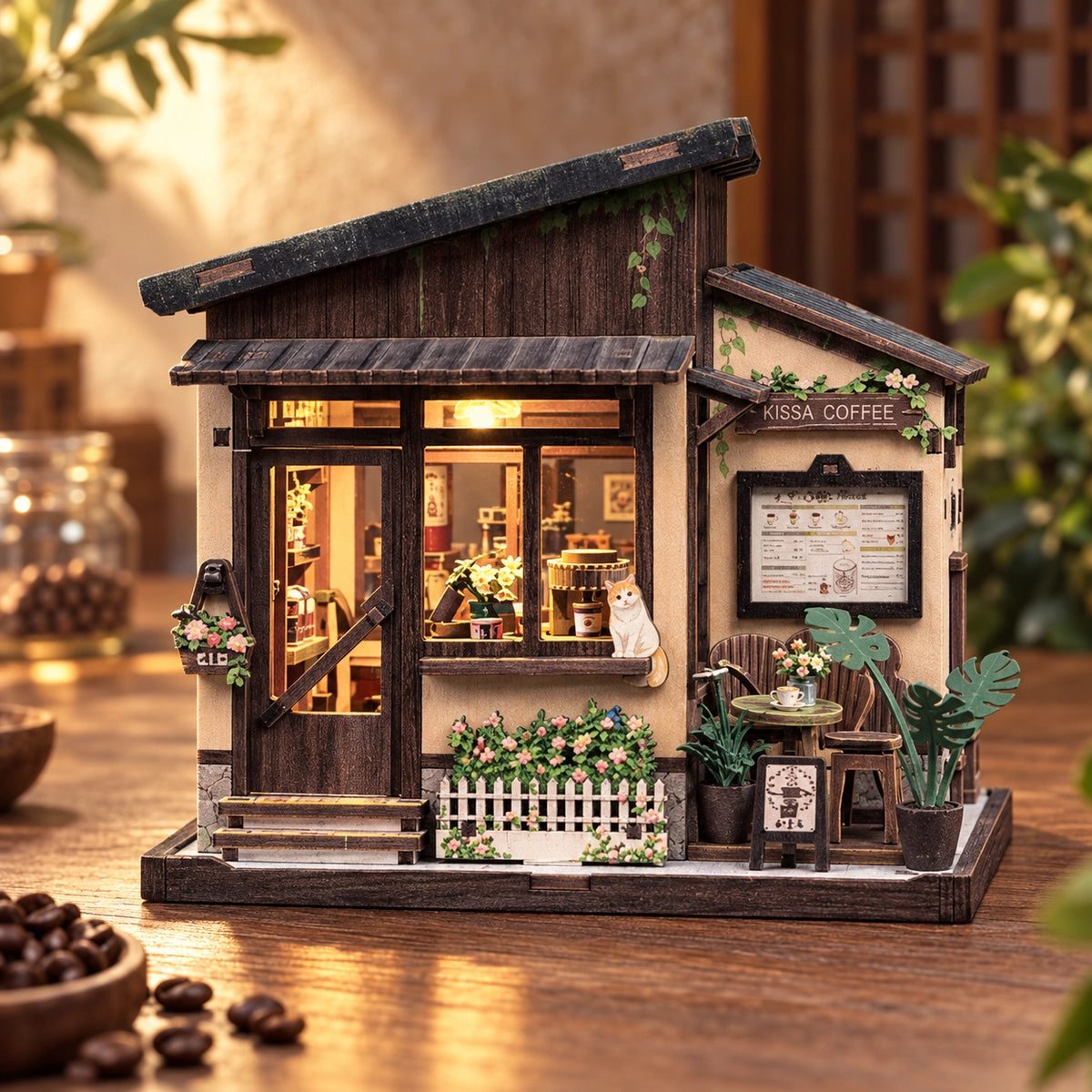 Kissa Coffee avec des plantes devant la façade
