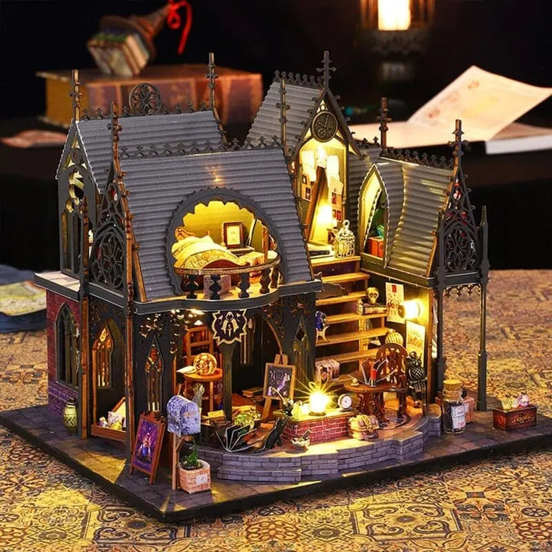 Miniatur Haus - Luna Magic House Gesamtansicht mit detaillierter Szenerie