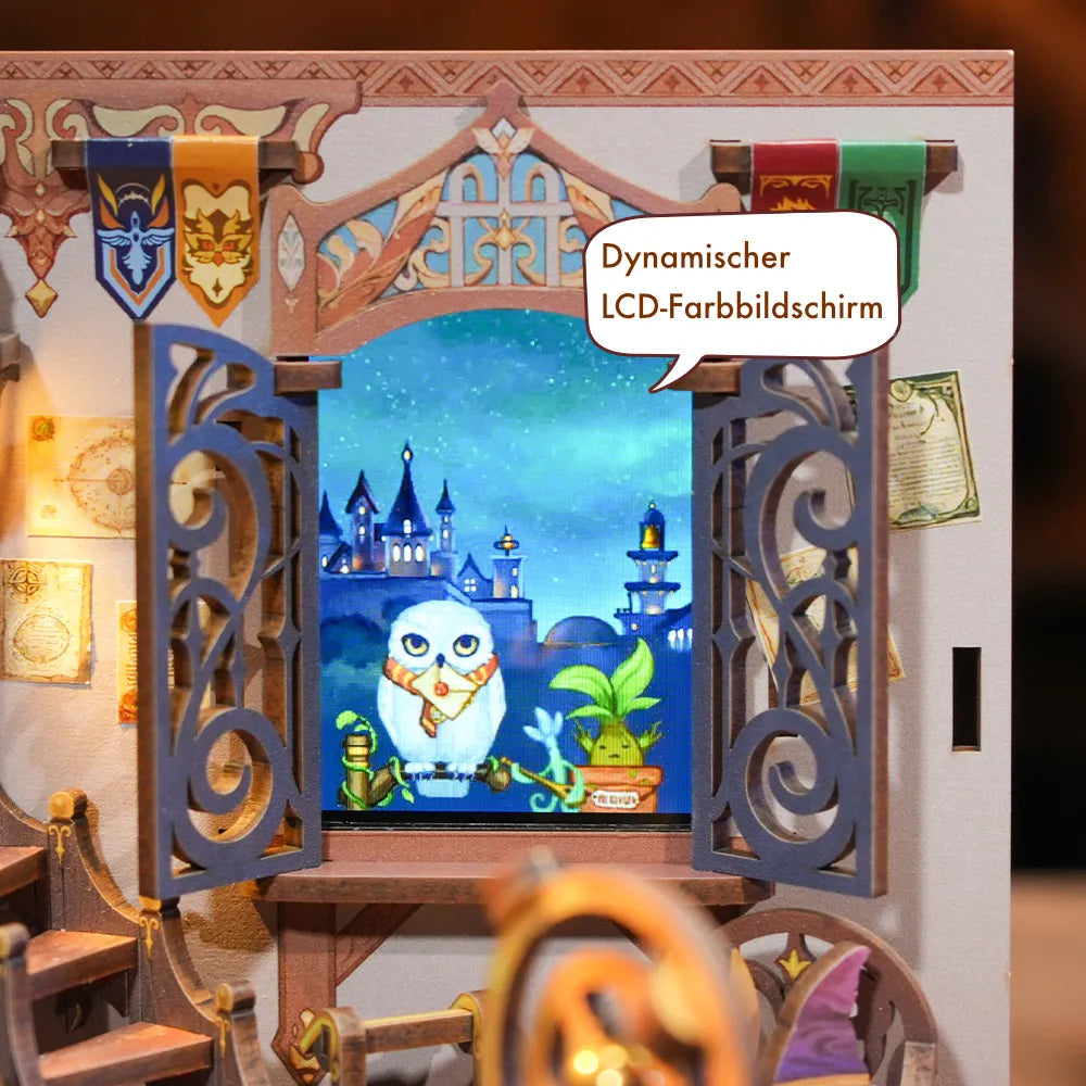 Miniatur Haus - Magic Shop mit dynamischem LCD-Farbbildschirm