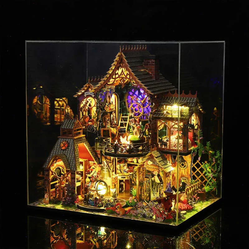 Miniatur Haus - Magic Spirit mit Staubschutz und langlebigem Design