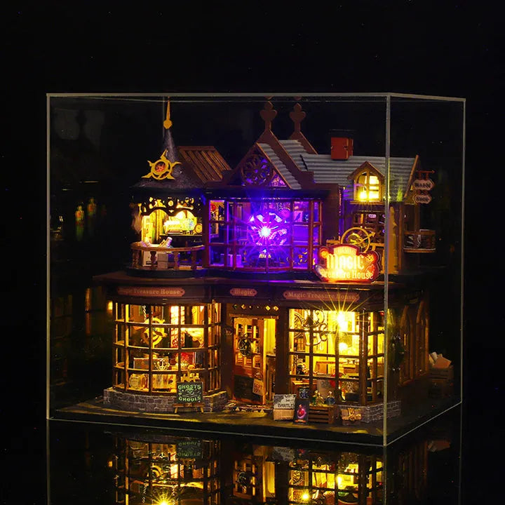 Miniatur Haus - Magic Treasure House mit Staubschutz und langlebigem Design