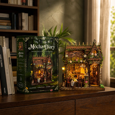 Mocha Diary beside its product box