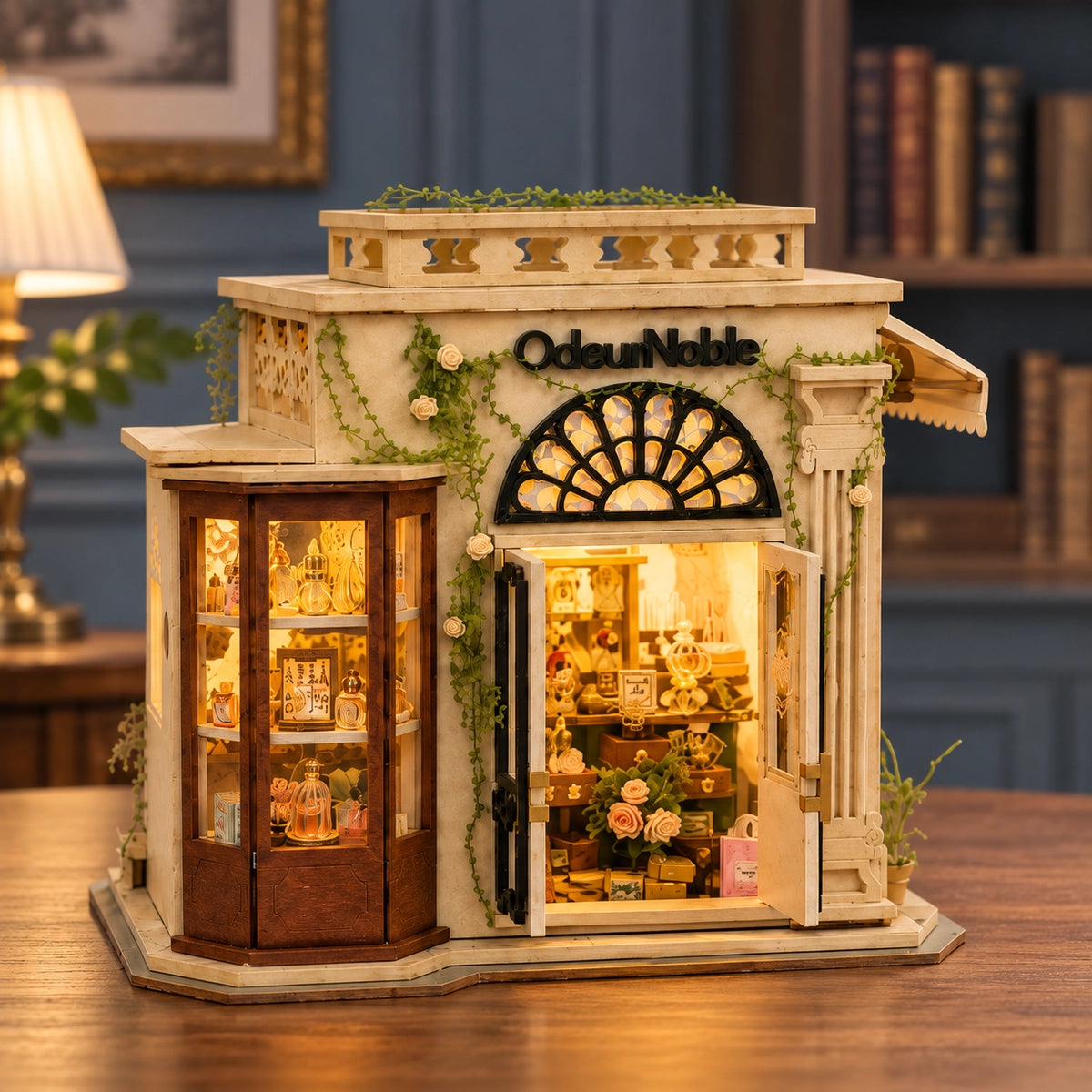 Noble Fragrance Boutique mit geöffneten Eingangstüren