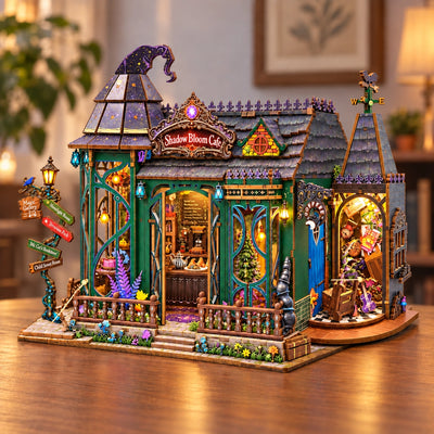 Schräge Gesamtansicht des Shadow Bloom Cafe