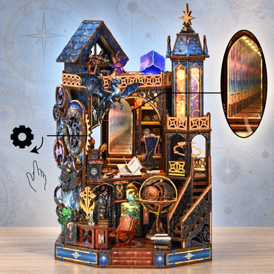 Starfall Spire with an illustration of mirror depth and touch control