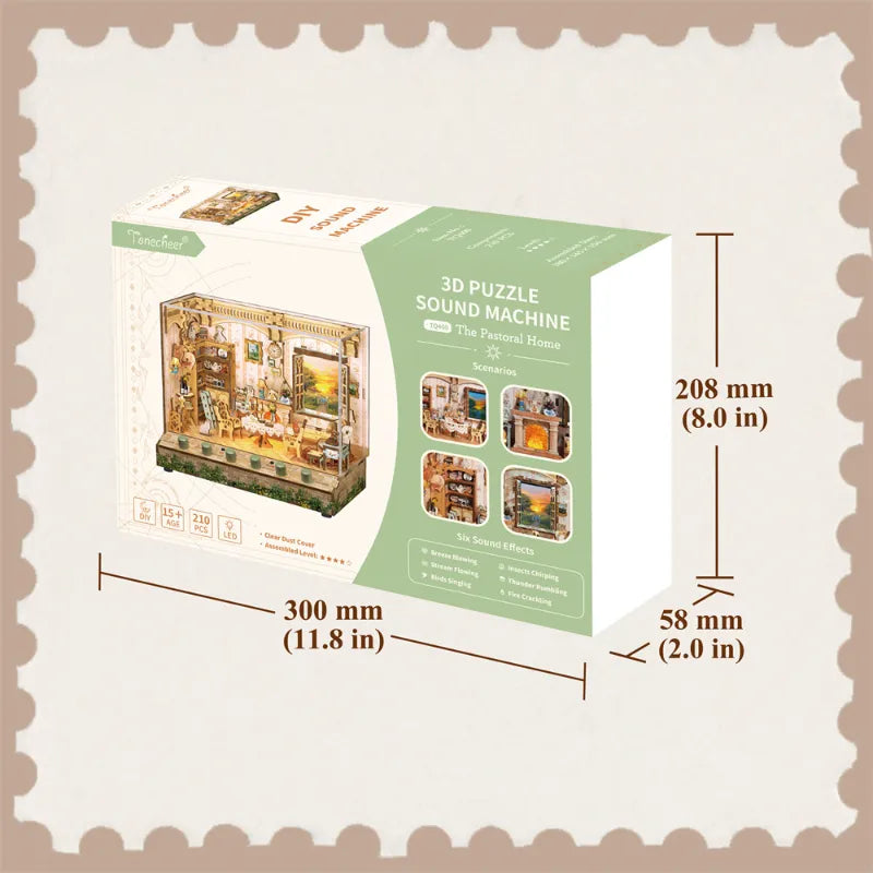 Geschenkverpackung des Miniatur Haus - The Pastoral Home für Sammler und als ideales Geschenk