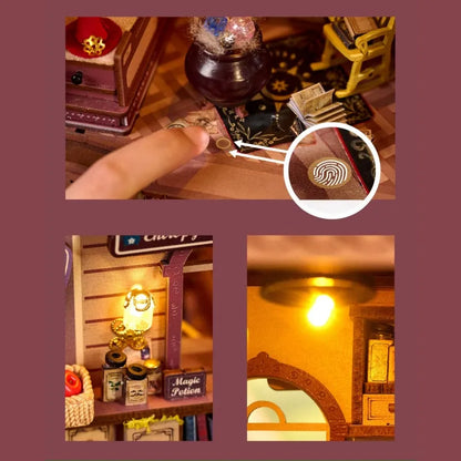 Detailansicht eines dekorativen Elements im Miniatur-Hauswelten - Entropy‘s Flow mit feinen Details
