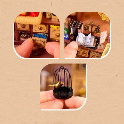 Nahaufnahme des Miniatur-Hauswelten - Entropy‘s Flow mit reichhaltigen Details
