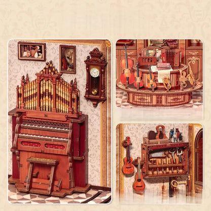 Detailansicht eines dekorativen Elements im Miniature Haus - Bach Strings  mit feinen Details