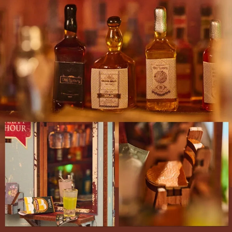Detailansicht eines dekorativen Elements im Miniature Haus - The Last Drop mit feinen Details