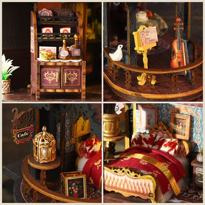 Detailansicht eines dekorativen Elements im Miniature House - Edinburgh Castle mit feinen Details