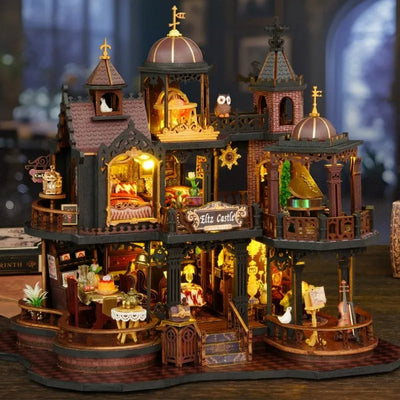 Seitliche Ansicht des Miniature House - Edinburgh Castle mit gut sichtbaren Elementen
