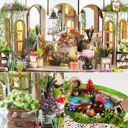 Detailansicht eines dekorativen Elements im Miniature House - Hanging Garden mit feinen Details