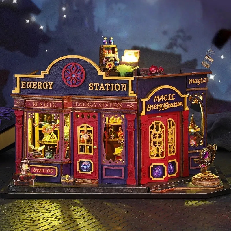 Miniature House - Magic Energy Station Gesamtansicht mit detaillierter Szenerie
