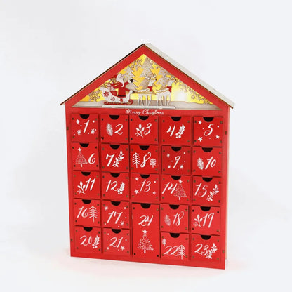 Eigenschaften des Red Adventskalender 2025 wie hochwertige Materialien und LED-Lichter