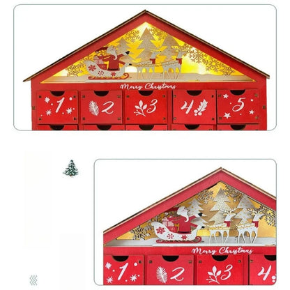 Nahaufnahme des Red Adventskalender 2025 mit reichhaltigen Details