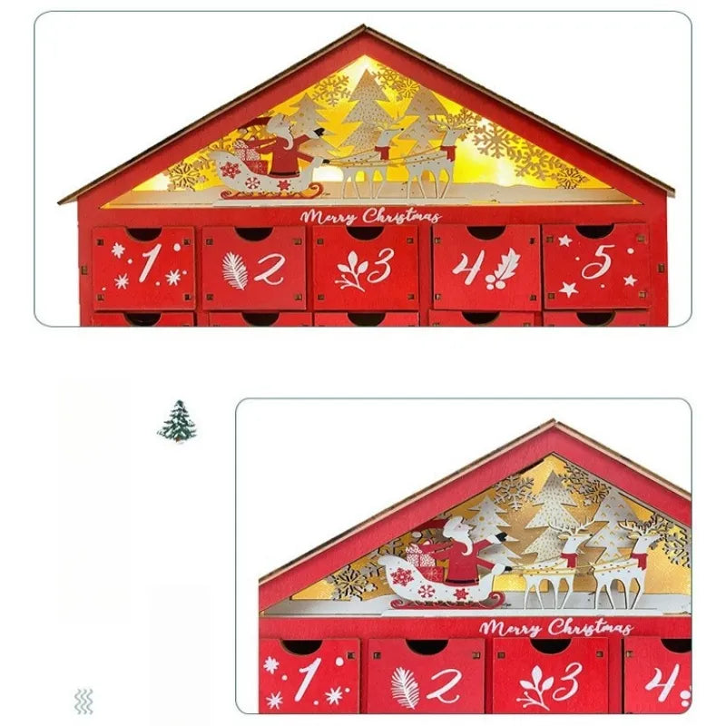 Nahaufnahme des Red Adventskalender 2025 mit reichhaltigen Details