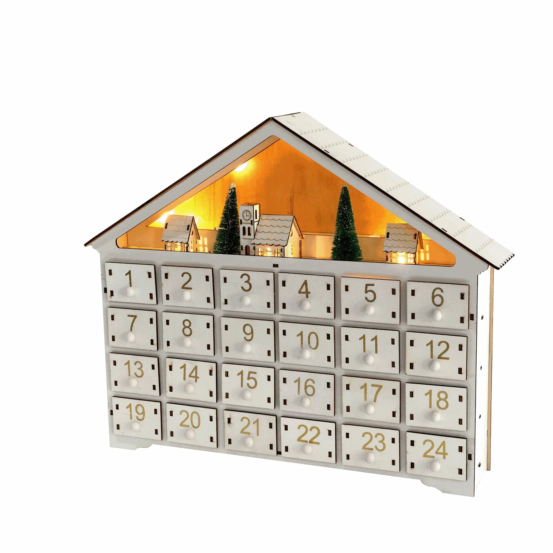 Reindeer-Themed Adventskalender For Christmas Gesamtansicht mit detaillierter Szenerie