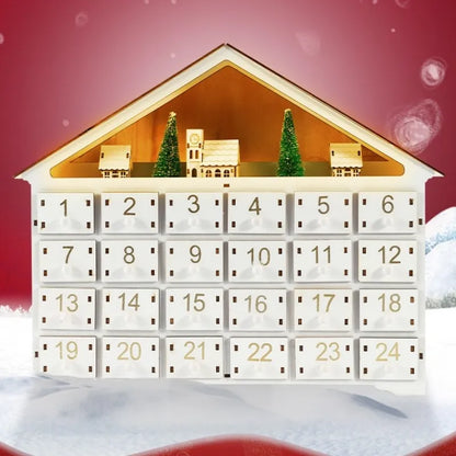 Reindeer-Themed Adventskalender For Christmas Gesamtansicht mit detaillierter Szenerie