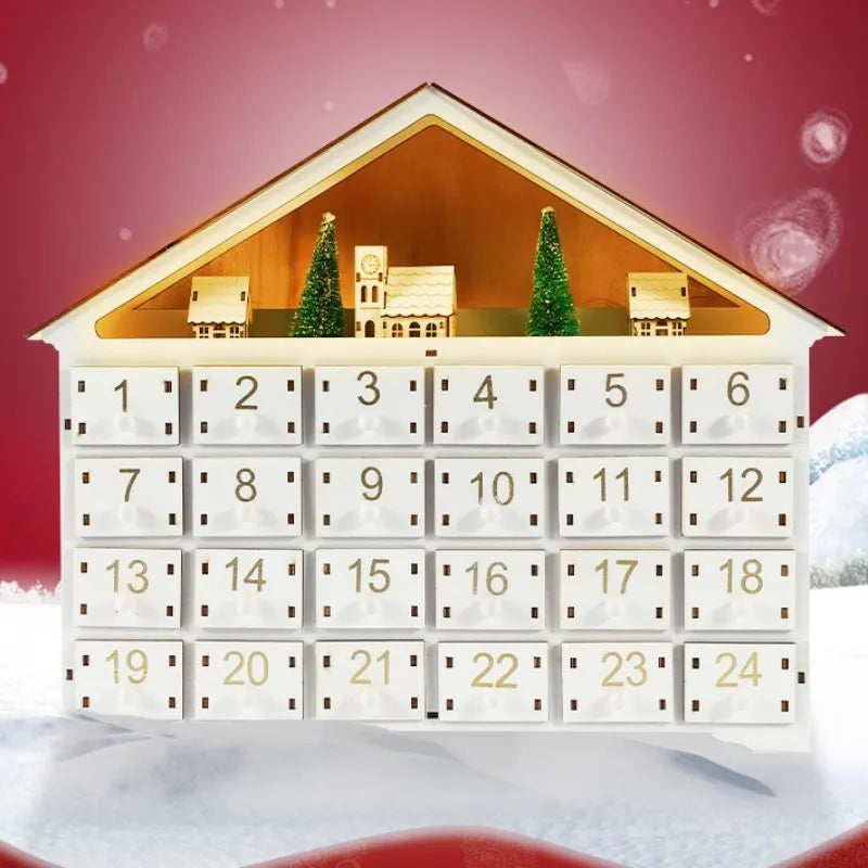 Reindeer-Themed Adventskalender For Christmas Gesamtansicht mit detaillierter Szenerie