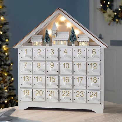 Reindeer-Themed Adventskalender For Christmas Gesamtansicht mit detaillierter Szenerie