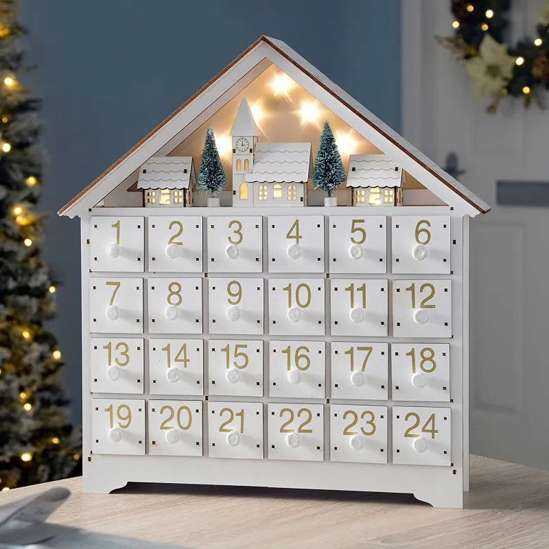 Reindeer-Themed Adventskalender For Christmas Gesamtansicht mit detaillierter Szenerie