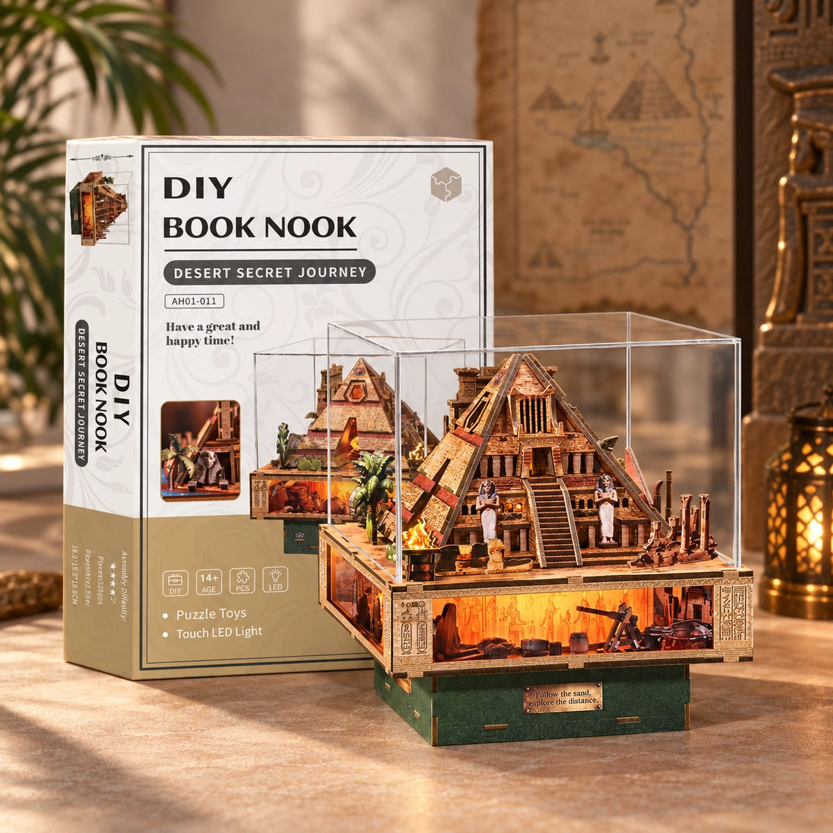 Desert Secret Journey neben Verpackung und Schutzhaube
