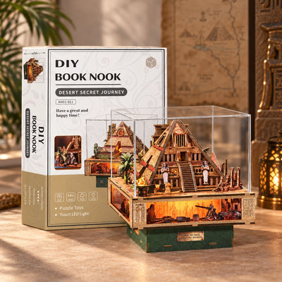 Desert Secret Journey neben Verpackung und Schutzhaube