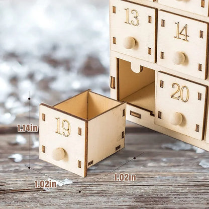 Wooden Advent Calendars mit detaillierten Abmessungen