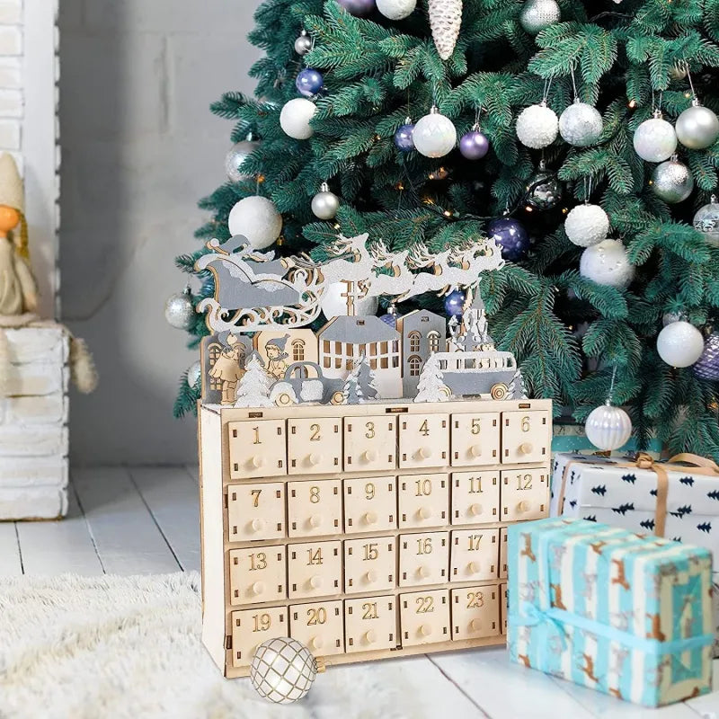 Geschenkverpackung des Wooden Advent Calendars für Sammler und als ideales Geschenk